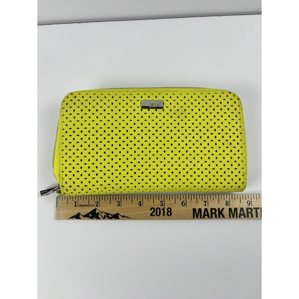 Thirty One Jewell Zip-Around Wallet - Bright Yellow - Flashy Retro Y2K Fun - Picture 4 of 9